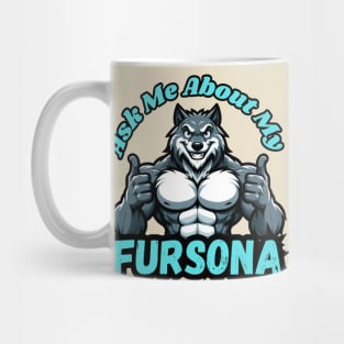 Ask Me About My Werewolf Furry Art Mug